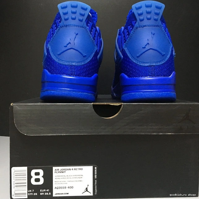 Cheap 4 Bold Flyknit Retro Royal 3972 Jordan AQ3559- 1016